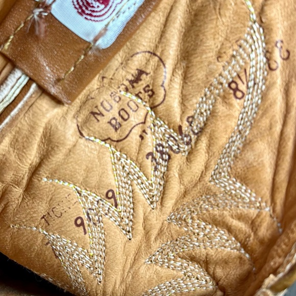 *Nocona | Vintage Men’s Leather Western Cowboy Boots Tan/brown 38068 Size 8.5 EE - Picture 11 of 13